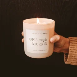 Sweet Water Decor Candles|15 Oz Matte Jars>Apple maple Bourbon - 15 oz