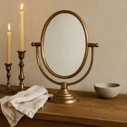 White Cliff Studio Home Decor>Austine Framed Mirror on Stand