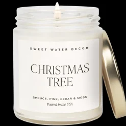 Sweet Water Decor Candles|9 Oz Clear Jars>Christmas Tree - 9 oz