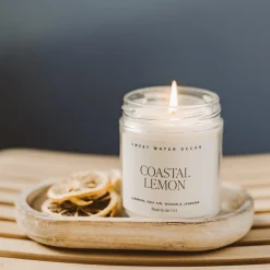 Sweet Water Decor Candles|9 Oz Clear Jars>Coastal Lemon - 9 oz