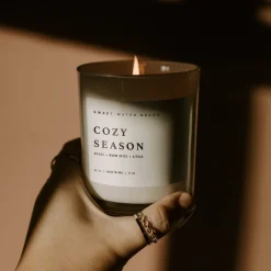 Sweet Water Decor Candles|11 Oz White Jars>Cozy Season - 11 oz