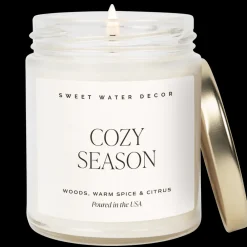 Sweet Water Decor Candles|9 Oz Clear Jars>Cozy Season - 9 oz
