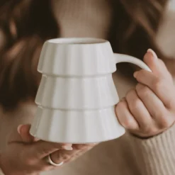 Sweet Water Decor Drinkware>Cream Tree 17 oz Mug