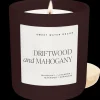 Sweet Water Decor Candles|15 Oz Matte Jars>Driftwood and Mahogany - 15 oz