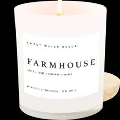 Sweet Water Decor Candles|11 Oz White Jars>Farmhouse - 11 oz