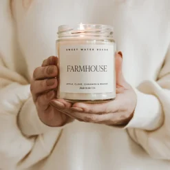 Sweet Water Decor Candles|9 Oz Clear Jars>Farmhouse - 9 oz