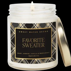Sweet Water Decor Patterned Candles|Candles>Favorite Sweater - 9 oz