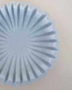 Shoppe At The Avenue Home Decor>Fluted Marble Dish - Sweet Water Decor