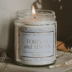 Sweet Water Decor Candles|Patterned Candles>Forever and Always - 9 oz