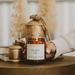 Sweet Water Decor Candles|9 Oz Amber Jars>Fraser Fir - 9 oz