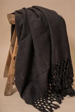 Shoppe At The Avenue Home Decor|Blankets>Graphite Throw - Sweet Water Decor