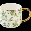 Sweet Water Decor Drinkware>Green Delft 14 oz Mug