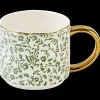 Sweet Water Decor Drinkware>Green Ditzy Floral 14 oz Mug