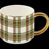 Sweet Water Decor Drinkware>Green Plaid 14 oz Mug