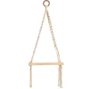 Nearly Natural Home Decor>Hand Woven Macrame Wall Hanging with Wooden Shelf