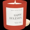 Sweet Water Decor Candles|15 Oz Matte Jars>Happy Holidays - 15 oz