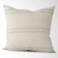 Shoppe At The Avenue Pillows|Home Decor>Harlow Striped Textured Pillow Cover