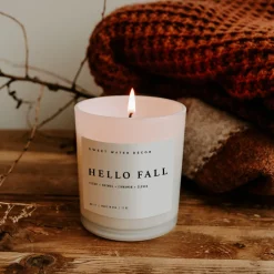 Sweet Water Decor Candles|11 Oz White Jars>Hello Fall - 11 oz
