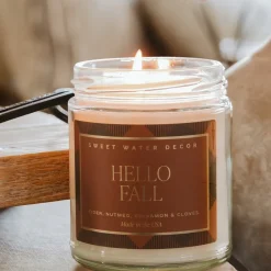 Sweet Water Decor Candles|Patterned Candles>Hello Fall - 9 oz