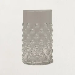 White Cliff Studio Kitchen>Hobnail Clear 12oz Drinking Glass - Sweet Water Decor