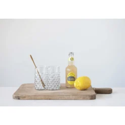 White Cliff Studio Kitchen>Hobnail Clear 12oz Drinking Glass - Sweet Water Decor