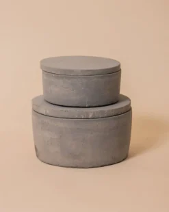 Shoppe At The Avenue Home Decor>Hugh Cement Boxes - Sweet Water Decor