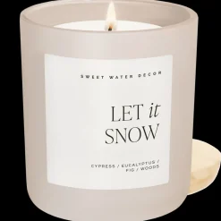 Sweet Water Decor Candles|15 Oz Matte Jars>Let it Snow - 15 oz