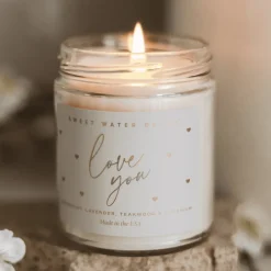 Sweet Water Decor Candles|Patterned Candles>Love You - 9 oz