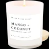 Sweet Water Decor Candles|11 Oz White Jars>Mango and Coconut - 11 oz