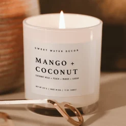 Sweet Water Decor Candles|11 Oz White Jars><noscript><img width=