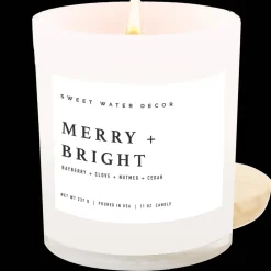 Sweet Water Decor Candles|11 Oz White Jars>Merry and Bright - 11 oz
