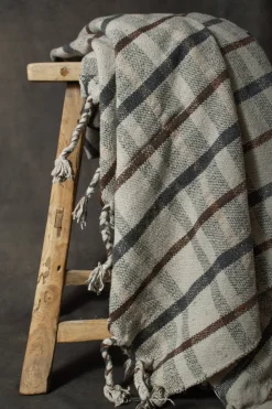 Shoppe At The Avenue Home Decor|Blankets>Miles Throw with Tassels - Sweet Water Decor