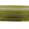 White Cliff Studio Kitchen|Home Decor>Olive Green Glass Soap Dish – Rectangular with Patterned Rim
