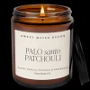 Sweet Water Decor Candles|9 Oz Amber Jars>Palo Santo Patchouli - 9 oz
