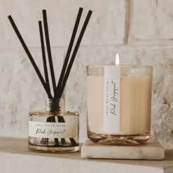 Sweet Water Decor Candles|12 Oz Tinted Jars>Pink Grapefruit - 12 oz