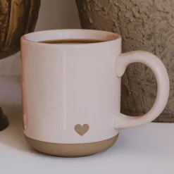 Sweet Water Decor Drinkware>Pink Heart 14 oz Mug