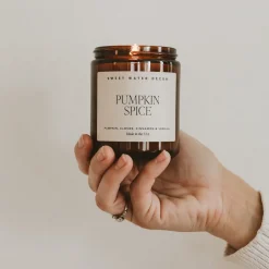 Sweet Water Decor Candles|9 Oz Amber Jars>Pumpkin Spice - 9 oz