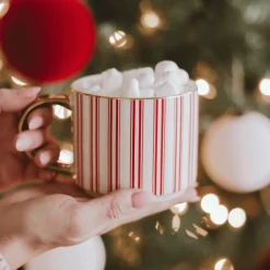 Sweet Water Decor Drinkware>Red Stripe 14 oz Mug