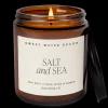 Sweet Water Decor Candles|9 Oz Amber Jars>Salt and Sea - 9 oz