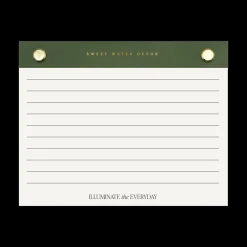 Sweet Water Decor Notepads>Small Gold Rivet - Green