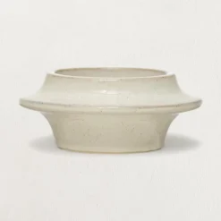 White Cliff Studio Home Decor>Stoneware Tea Light / Pillar Candle Holder - Sweet Water Decor