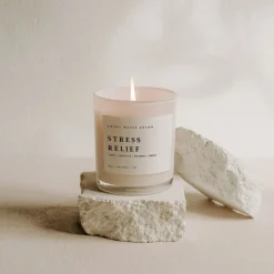 Sweet Water Decor Candles|11 Oz White Jars>Stress Relief - 11 oz