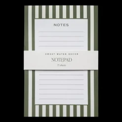 Sweet Water Decor Notepads>Striped