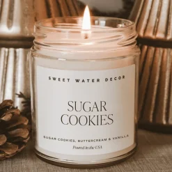 Sweet Water Decor Candles|9 Oz Clear Jars>Sugar Cookies - 9 oz