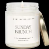 Sweet Water Decor Candles|9 Oz Clear Jars>Sunday Brunch - 9 oz