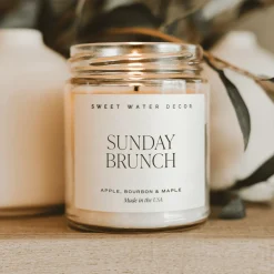 Sweet Water Decor Candles|9 Oz Clear Jars>Sunday Brunch - 9 oz