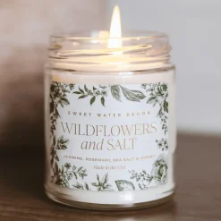 Sweet Water Decor Candles|Patterned Candles>Wildflowers and Salt - 9 oz