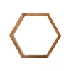 Nearly Natural Home Decor>Wooden Hexagon Floating Honeycomb Shelves - Set of 5